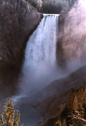 The waterfall from far away