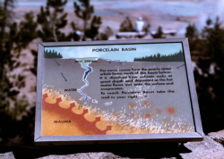 Closeup image of the sign at the porcelain basin